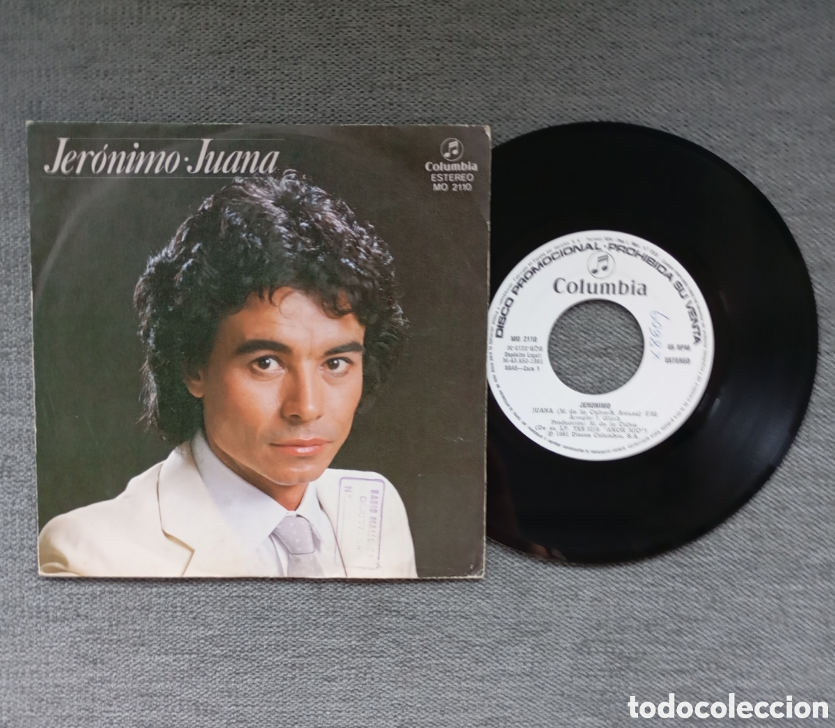 Discos de vinilo: Jeronimo. Juana/ Nada Quedara. Single 7&rdquo;Promo, a&ntilde;o 1981. - Foto 1