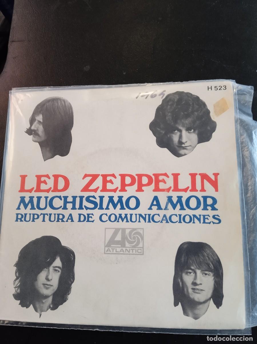 Discos de vinilo: LED ZEPPELIN- MUCH&Iacute;SIMO AMOR. SINGLE - Foto 1