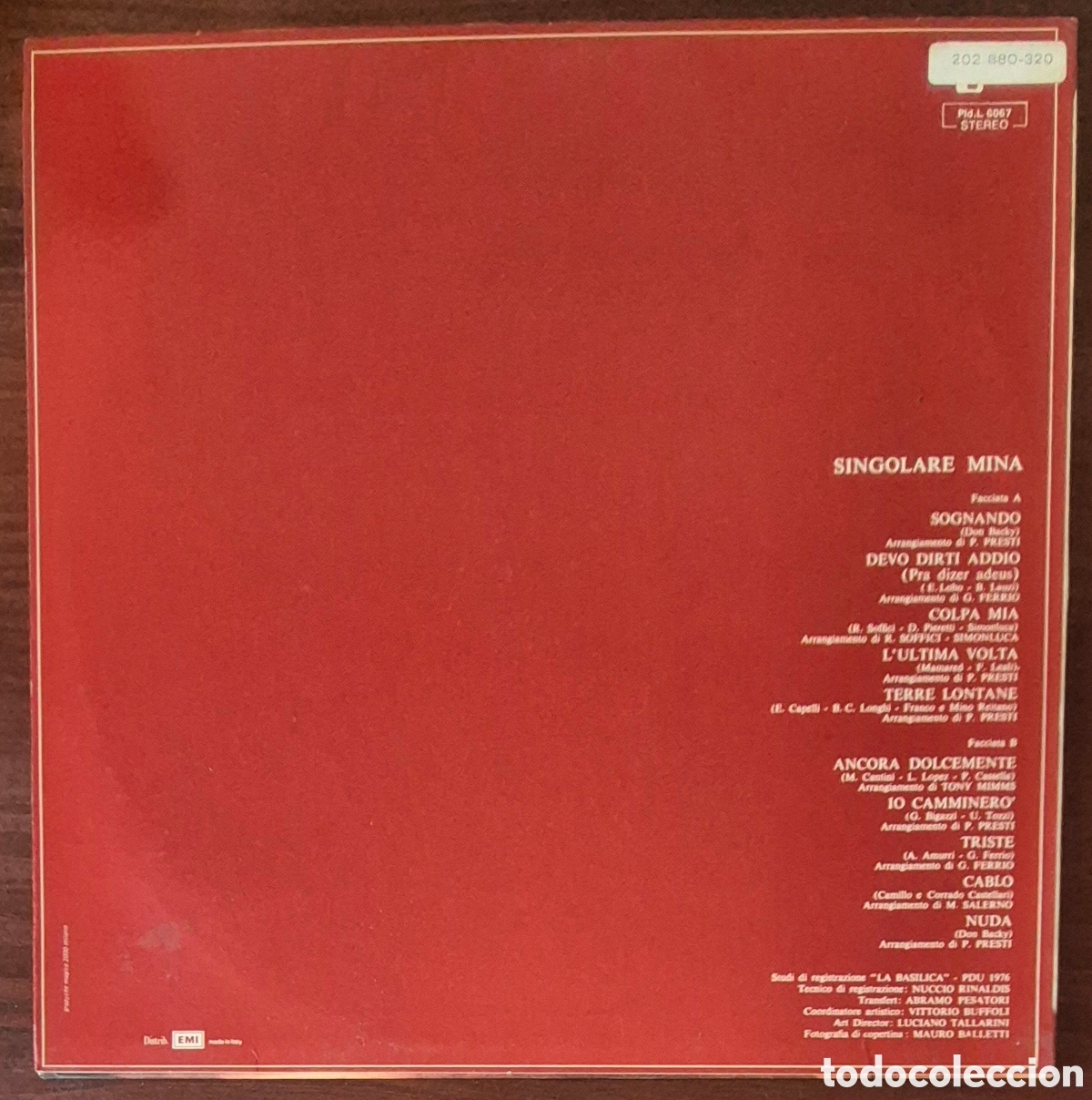 Discos de vinilo: LP - MINA - SINGOLARE - Foto 2