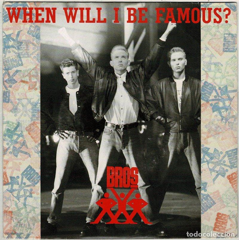 Discos de vinilo: Bros - When Will I Be Famous? Single - Foto 1