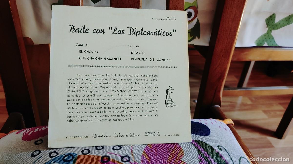 Discos de vinilo: BAILE CON LOS DIPLOMATICOS-EP EL CHOCLO +3-NUEVO - Foto 2