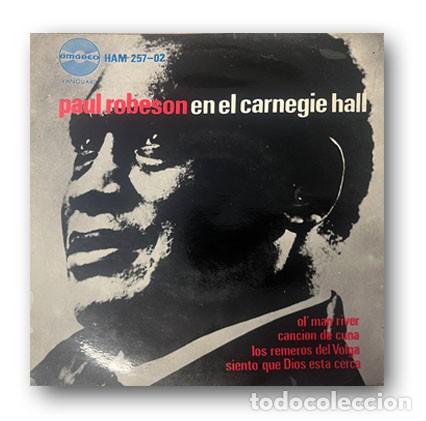 Discos de vinilo: Paul Robeson &ndash; En El Carnegie Hall Single 7&rdquo; - Foto 1