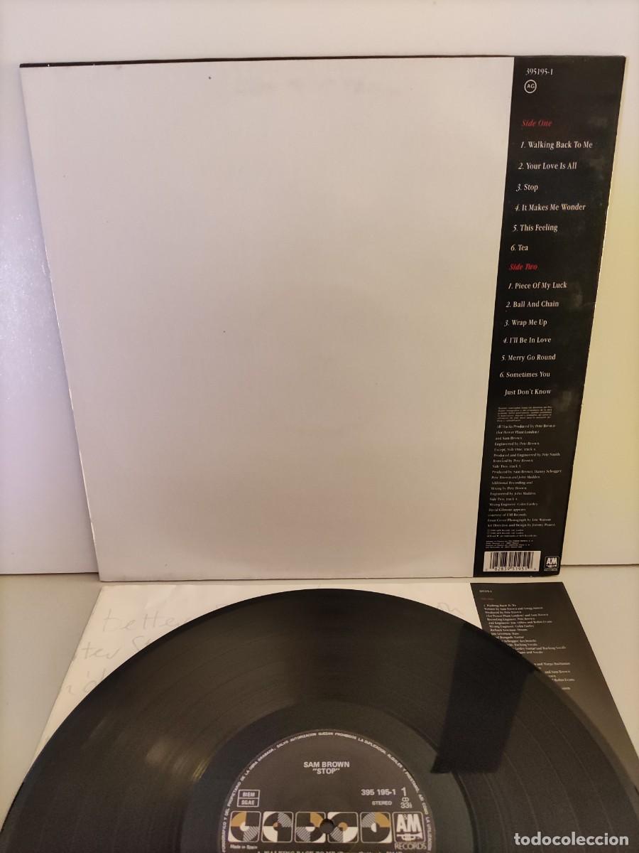 Discos de vinilo: LP 16 Sam Brown - Stop! 1988 (Disco como nuevo) - Foto 2