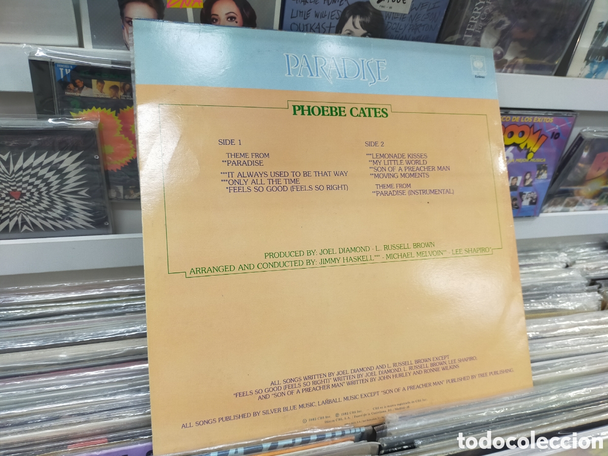 Discos de vinilo: Phoebe cates lp paradise Espa&ntilde;a 1982 - Foto 2