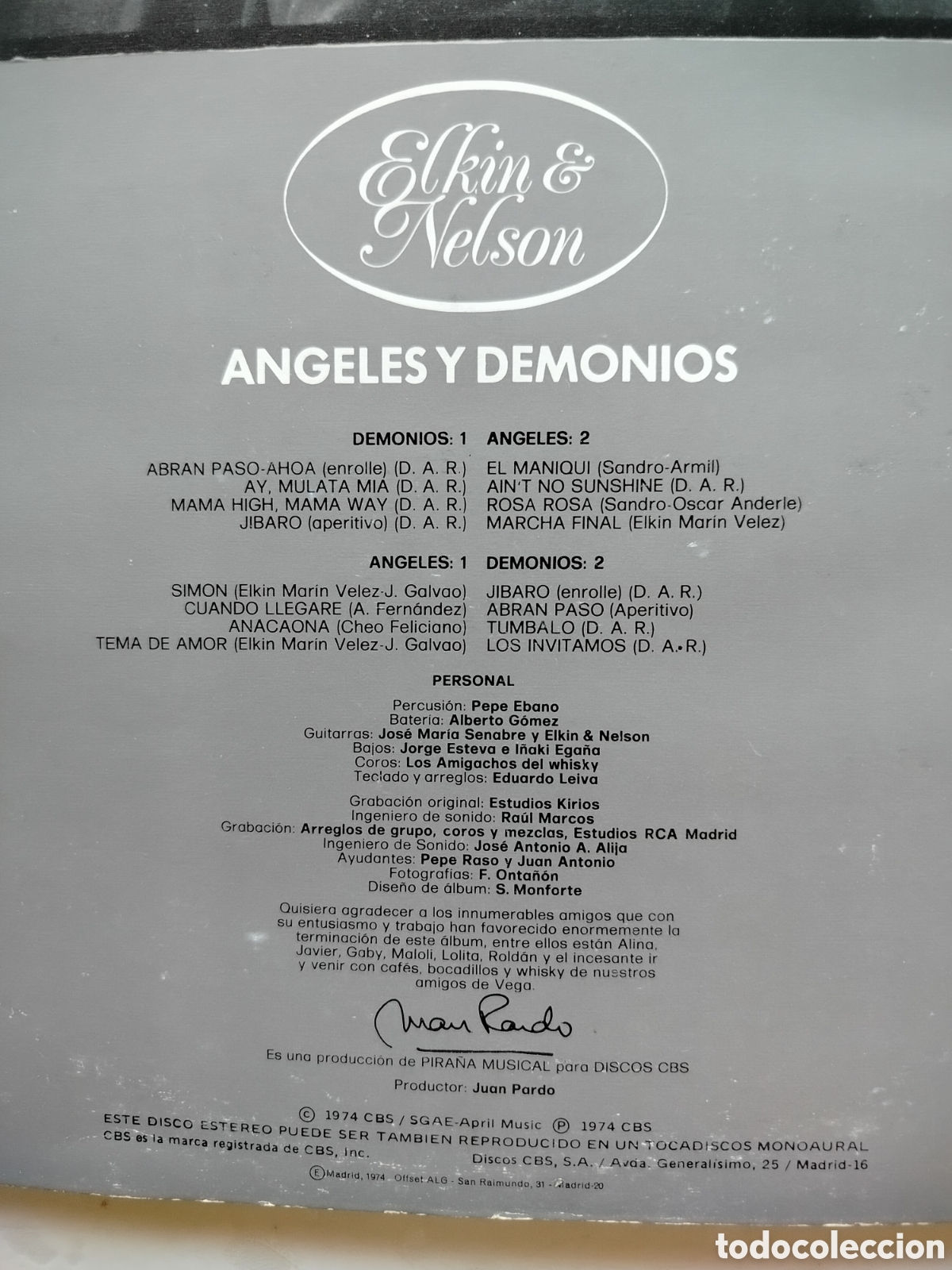 Discos de vinilo: Elkin & Nelson 2xLPs 1974 - Foto 5