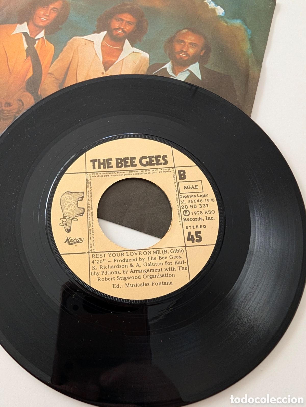 Discos de vinilo: Bee Gees Lote 3 vinilos single 7&rdquo; - Foto 5