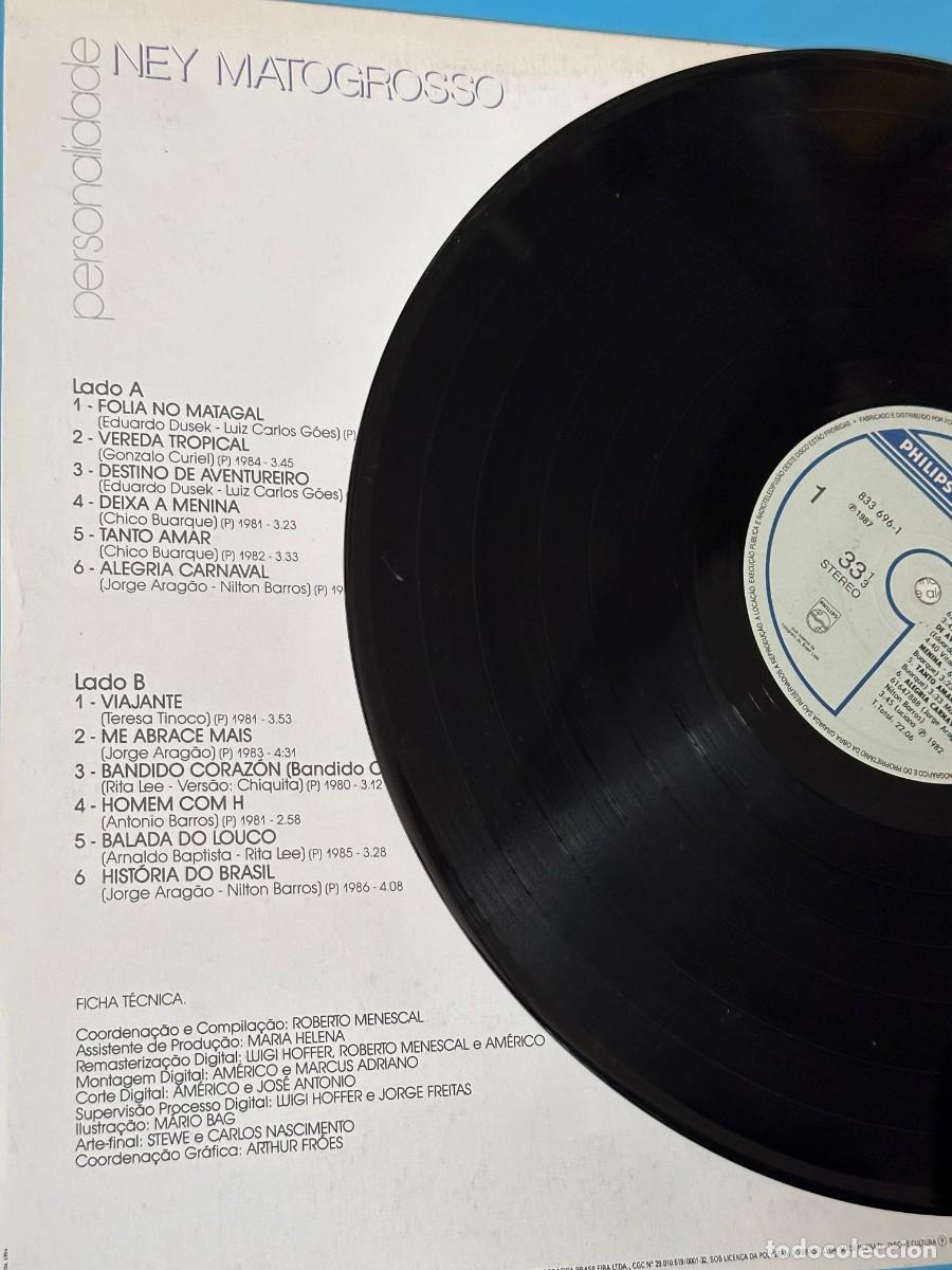 Discos de vinilo: Ney Matogrosso - Personalidade (LP) - Foto 4