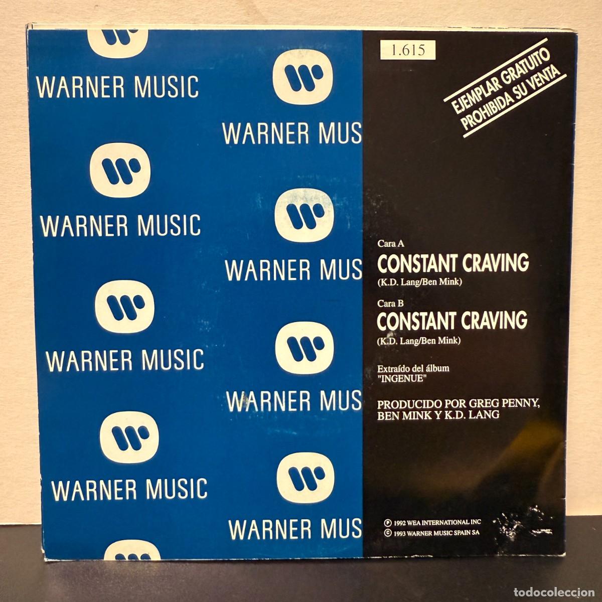 Discos de vinilo: k.d. lang - Constant Craving (Single) - Foto 2