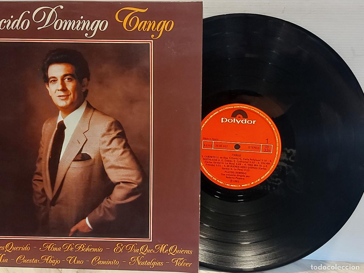 Discos de vinilo: PLACIDO DOMINGO / TANGO / LP-POLYDOR-1981 / DE LUJO. **** - Foto 4
