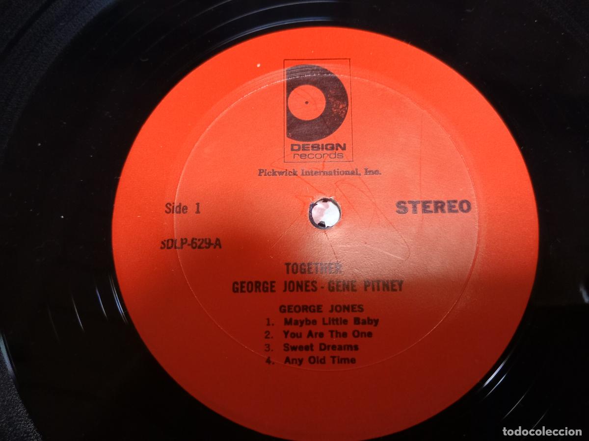 Discos de vinilo: George Jones & Gene Pitney - together - Foto 3