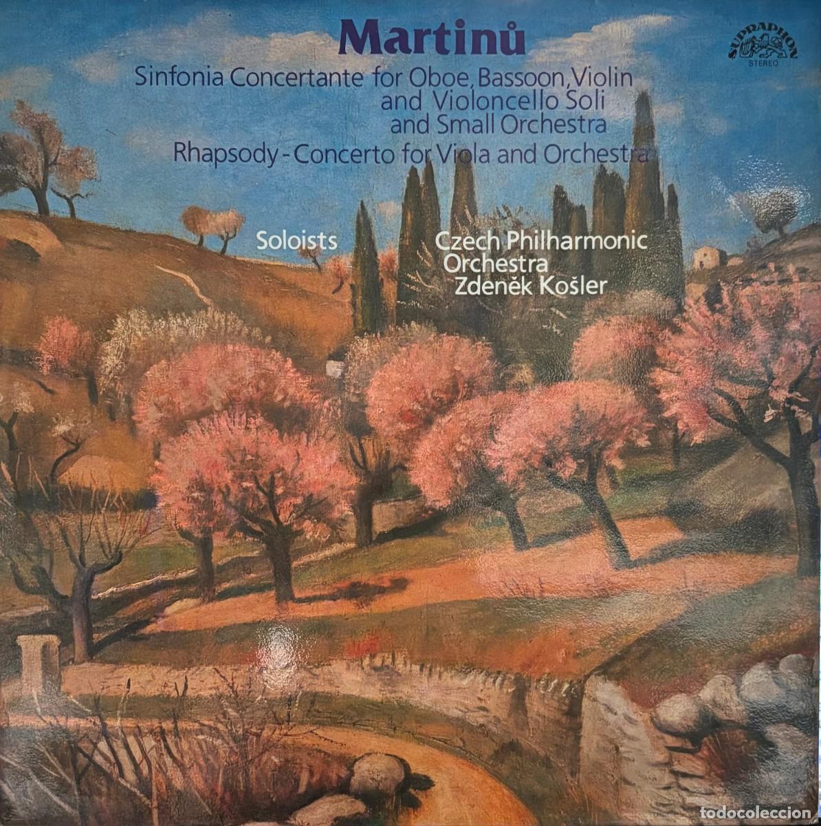 Disques de vinyle: LP MARTINU RHAPSODY CONCERTO FOR VIOLA AND ORCHESTRA. LP-CLASICA-615