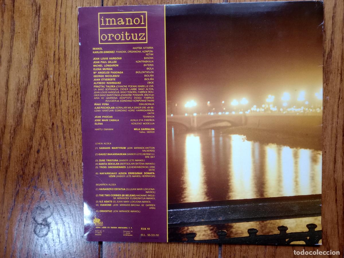 Discos de vinilo: Imanol - oroituz - Imanol - Foto 2
