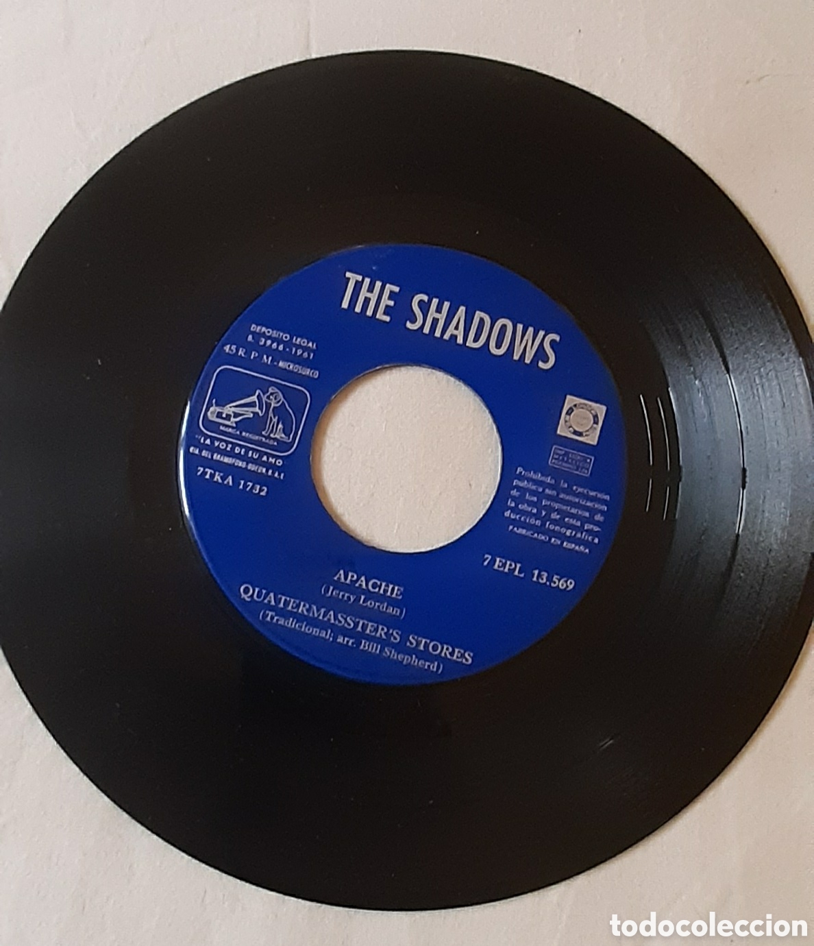 Discos de vinilo: The Shadows - Apache - 7 EP - Foto 3