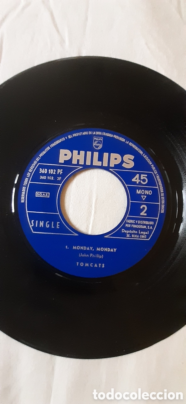 Discos de vinilo: Tomcats - Paint it black / monday monday - single - Foto 9