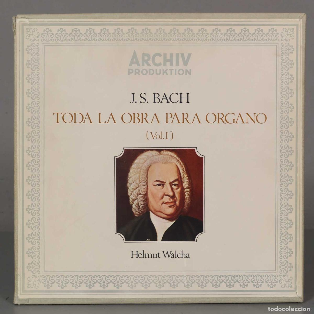 Vinyl records: CAJA LP. Johann Sebastian Bach, Helmut Walcha &ndash; Toda la obra para &oacute;rgano, Vol. I