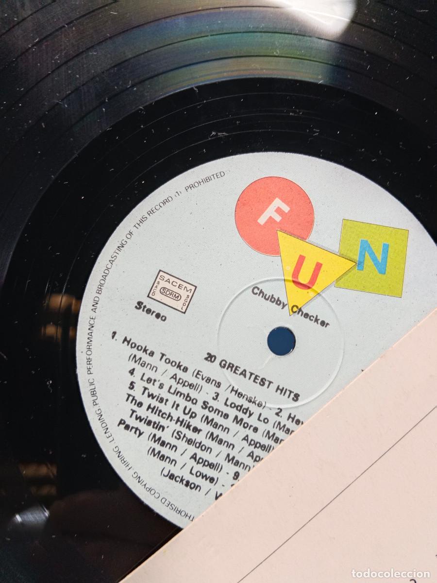 Discos de vinilo: disco LP vinilo Chubby Checker &ndash; 20 Greatest Hits - LP, Comp UK - Foto 4
