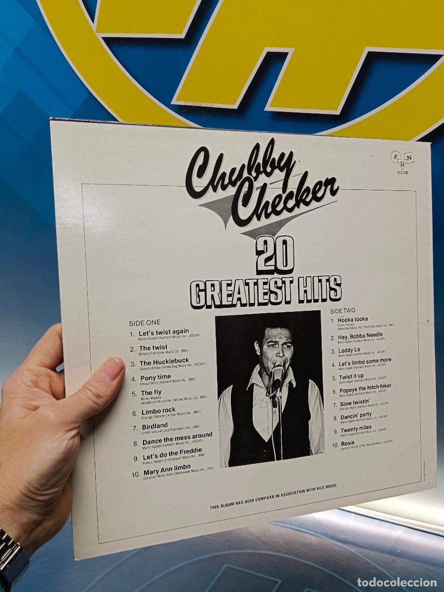Discos de vinilo: disco LP vinilo Chubby Checker &ndash; 20 Greatest Hits - LP, Comp UK - Foto 5