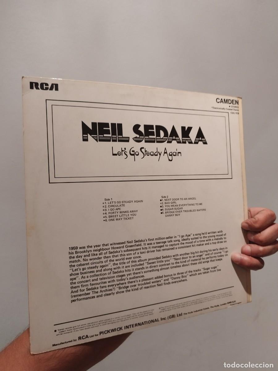 Discos de vinilo: Neil Sedaka &ndash; Lets Go Steady Again. Vinilo Lp. - Foto 2