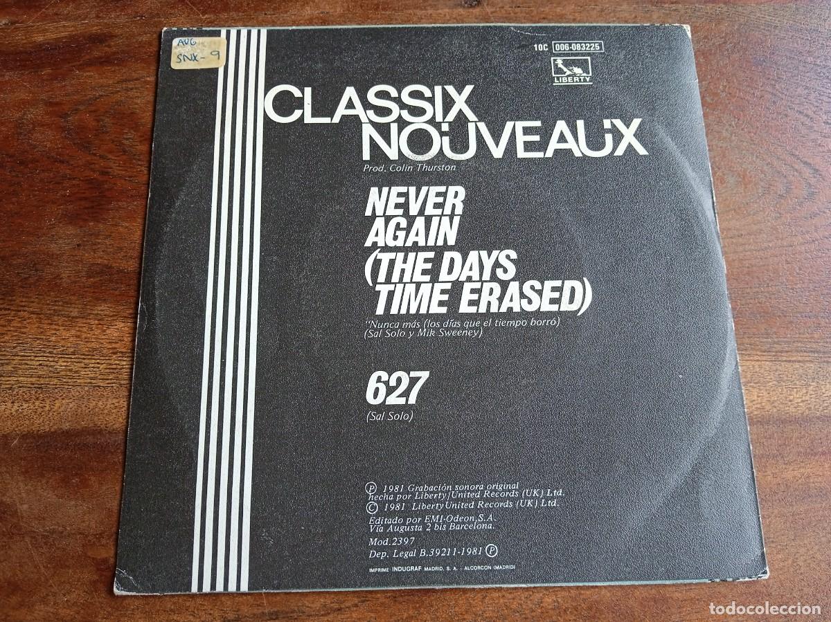 Discos de vinilo: Classix Nouveaux - Never again, 627 - Single original Liberty 1981 - Foto 2