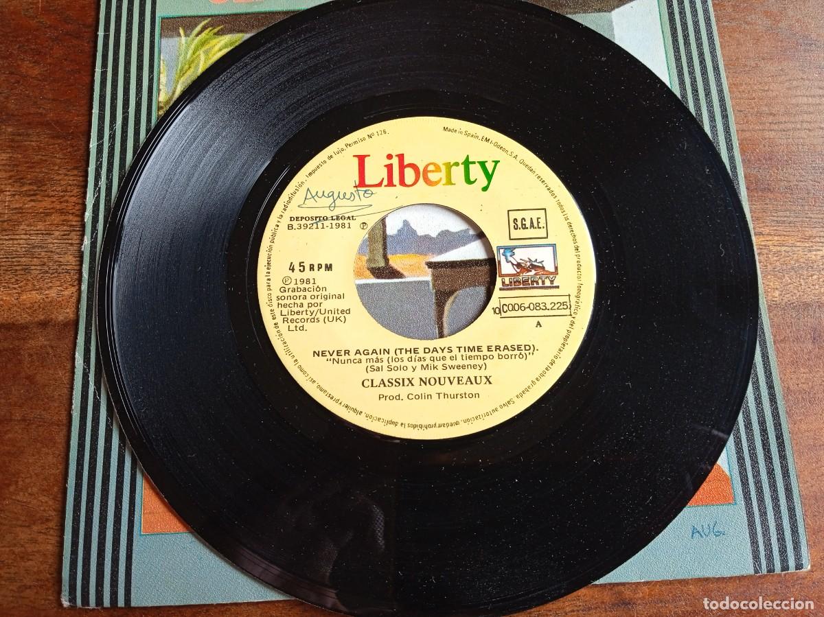 Discos de vinilo: Classix Nouveaux - Never again, 627 - Single original Liberty 1981 - Foto 3