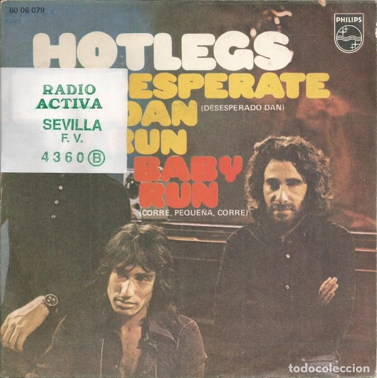 Discos de vinilo: HOTLEGS &middot;&middot;&middot; Desperate Dan / Run Baby Run - (Single) - Foto 1