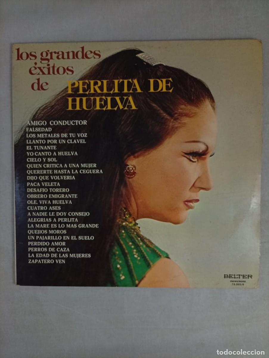 Discos de vinilo: DOBLE LP LOS GRANDES &Eacute;XITOS DE PERLITA DE HUELVA. - Foto 1