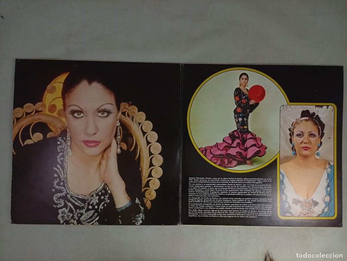 Discos de vinilo: DOBLE LP LOS GRANDES &Eacute;XITOS DE PERLITA DE HUELVA. - Foto 2