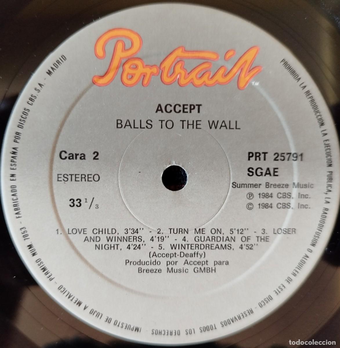 Discos de vinilo: ACCEPT ** Balls To The Wall ** VINILO LP 1983 - Foto 5