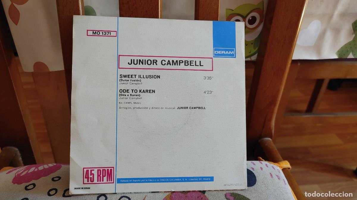 Discos de vinilo: JUNIOR CAMPBELL-SINGLE SWEET ILLUSION - Foto 2