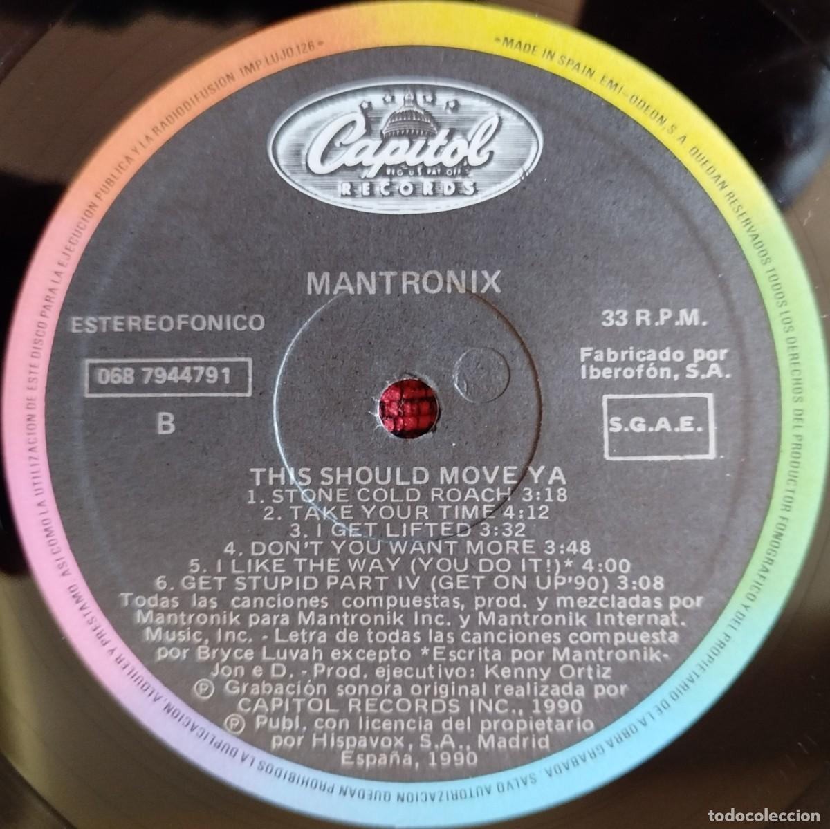 Discos de vinilo: MANTRONIX ** This Should Move Ya ** VINILO LP 1990 - Foto 4
