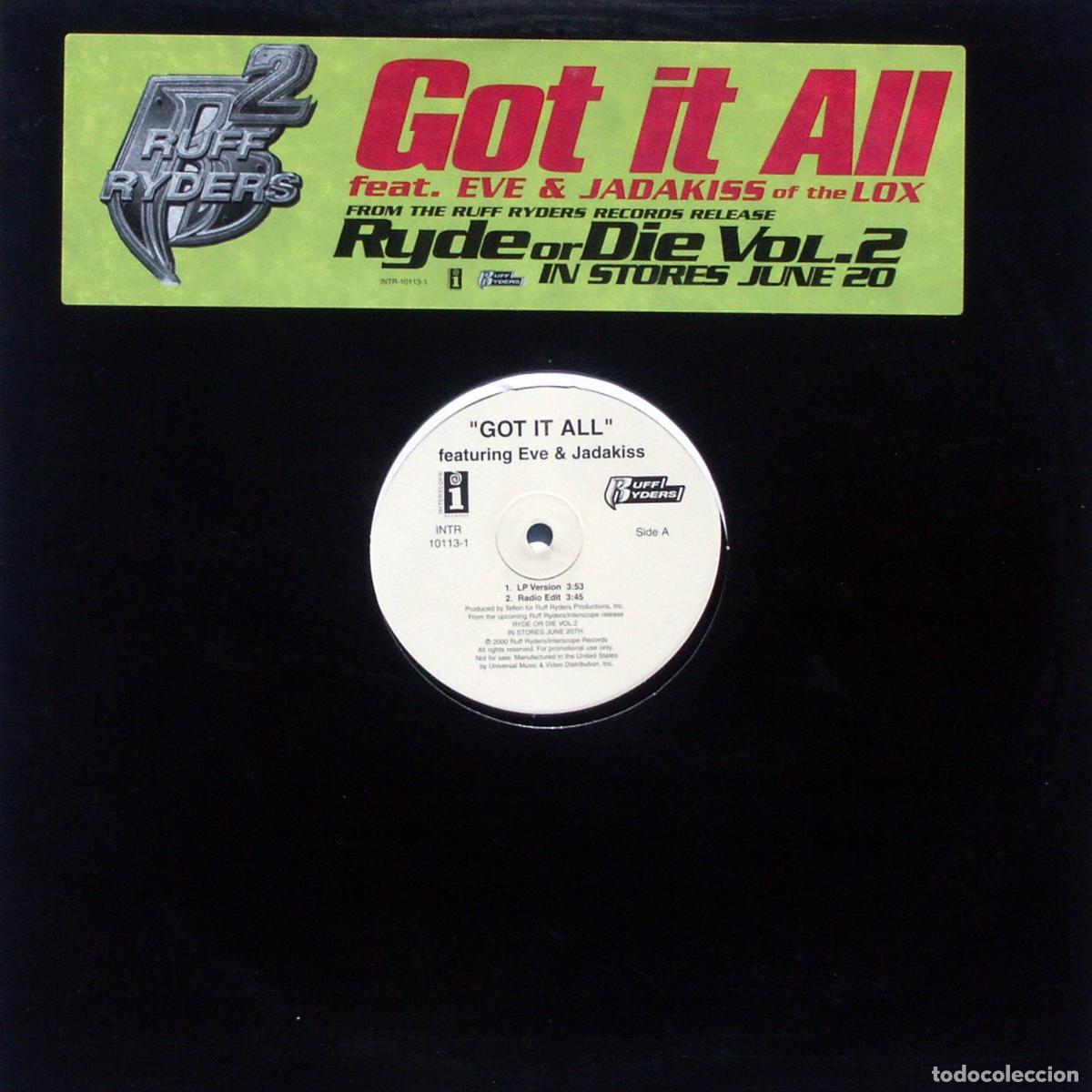 Discos de vinilo: Got It All (12&rdquo; Maxi) - Ruff Ryders - Foto 1