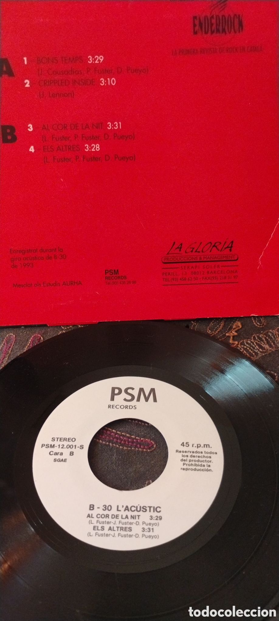 Discos de vinilo: B30-LACUSTIC-SINGLE-PSM/SPAIN-KSA*IB - Foto 3