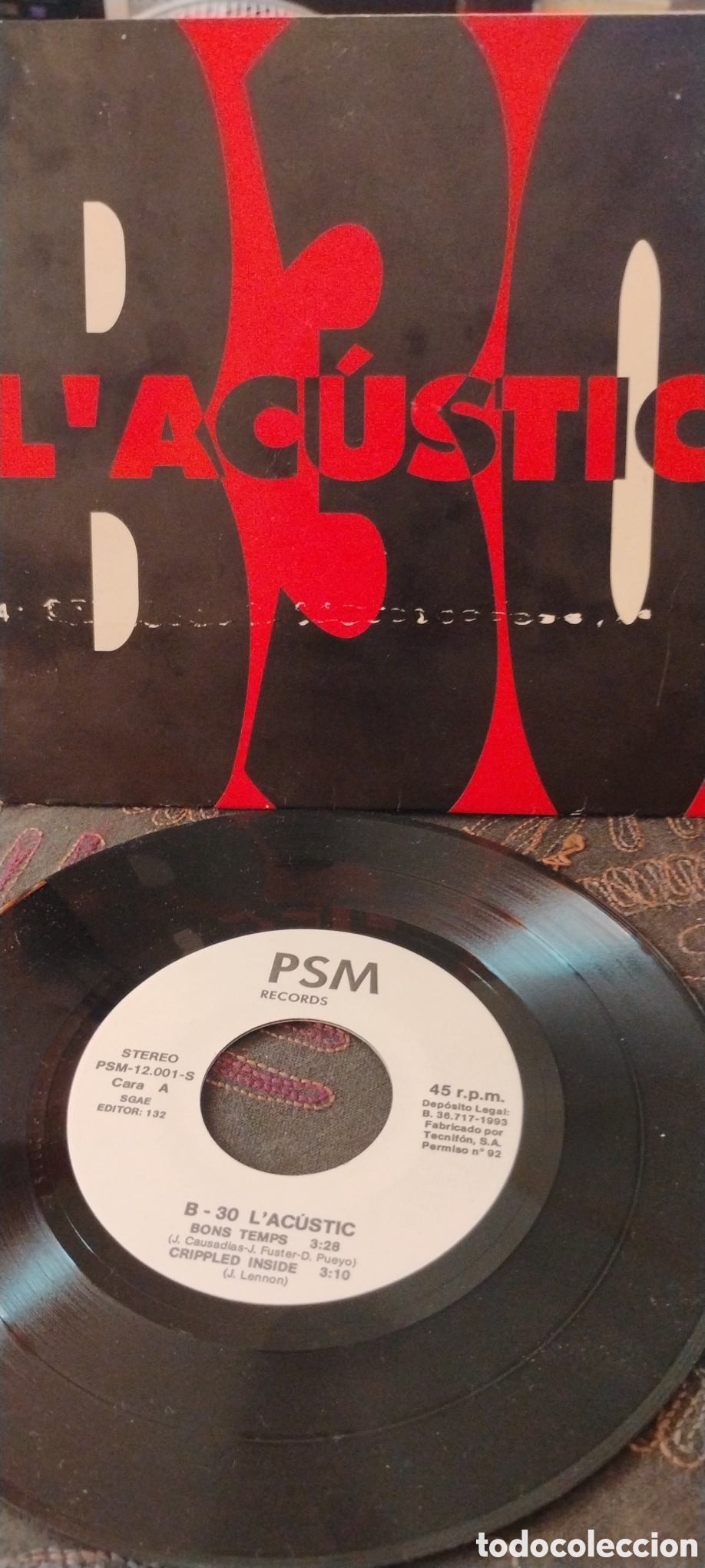 Discos de vinilo: B30-LACUSTIC-SINGLE-PSM/SPAIN-KSA*IB - Foto 2