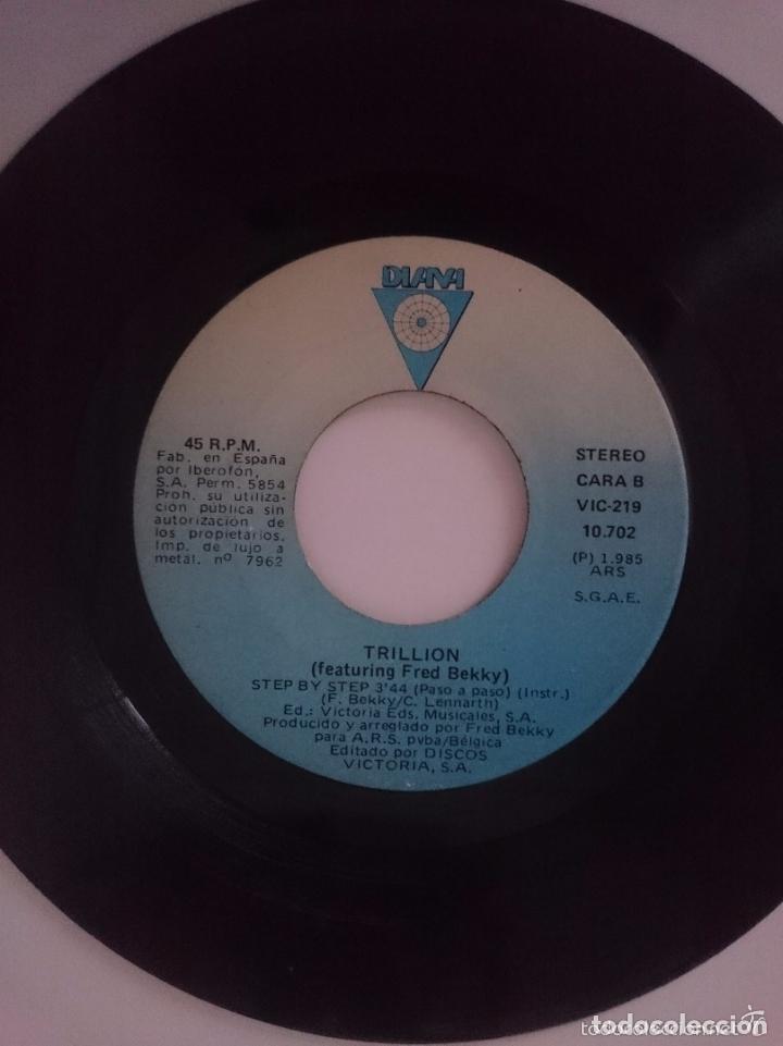 Discos de vinilo: TRILLION - STEP BY STEP - VERSION NORMAL E INSTRUMENTAL - A&Ntilde;O 1985 - DIANA - Foto 1