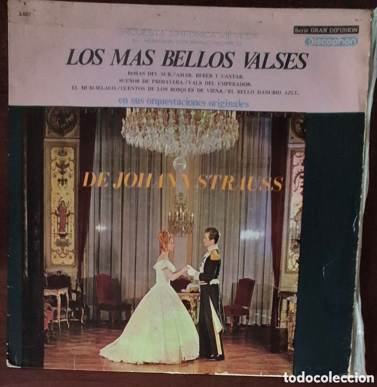 Vinyl-Schallplatten: LP - HERMANN VON BRAUCHSCHOLTZ, ORQUESTA SINF&Oacute;NICA VIENESA - LOS MAS BELLOS VALSES
