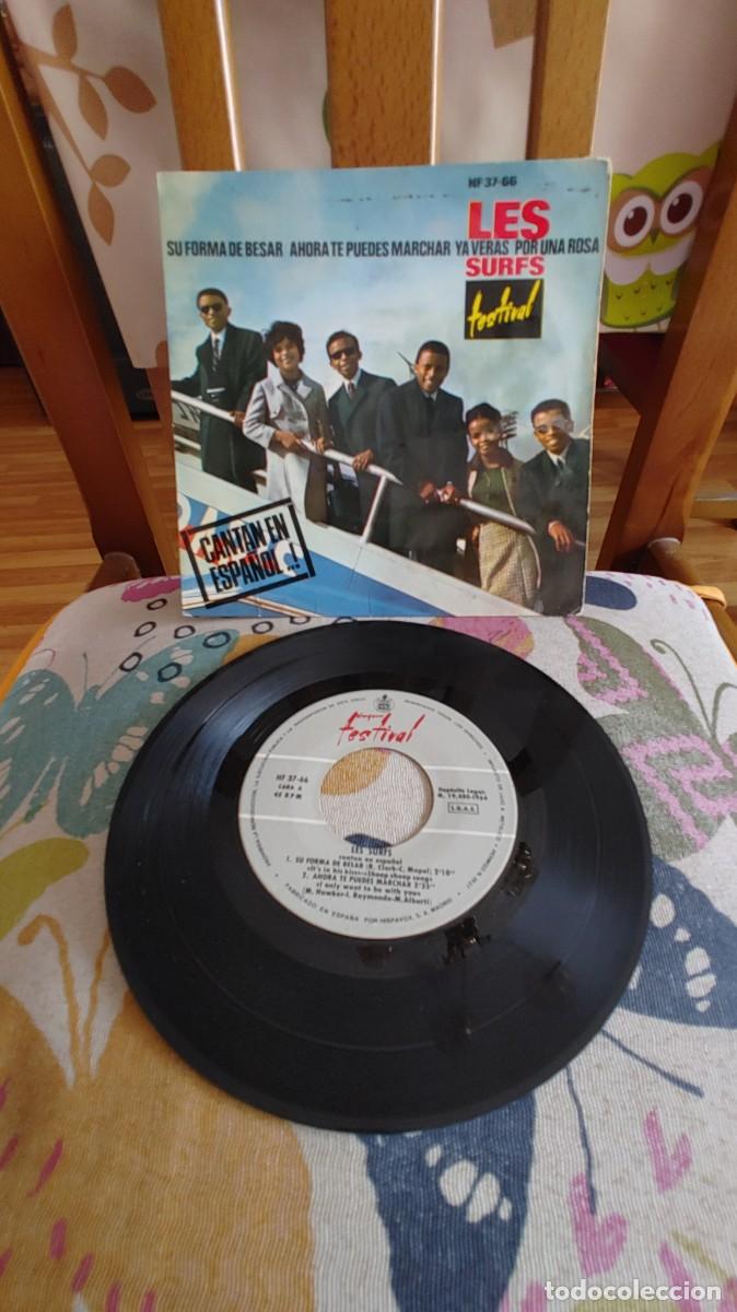 Discos de vinilo: LES SURFS-EP SU FORMA DE BESAR +3 - Foto 1