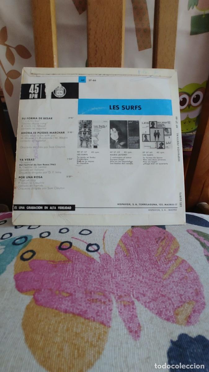 Discos de vinilo: LES SURFS-EP SU FORMA DE BESAR +3 - Foto 2