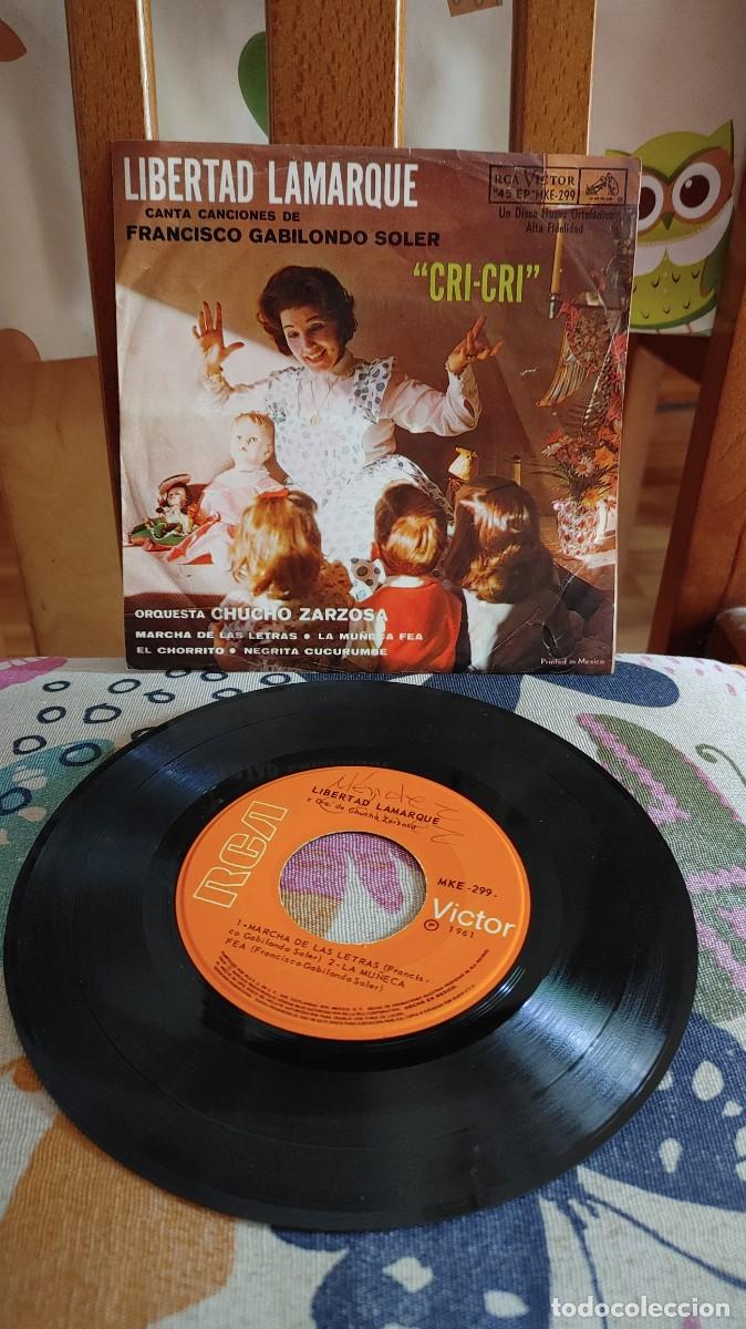 Discos de vinilo: LIBERTAD LAMARQUE-EP MARCHA DE LAS LETRAS +3 - Foto 1