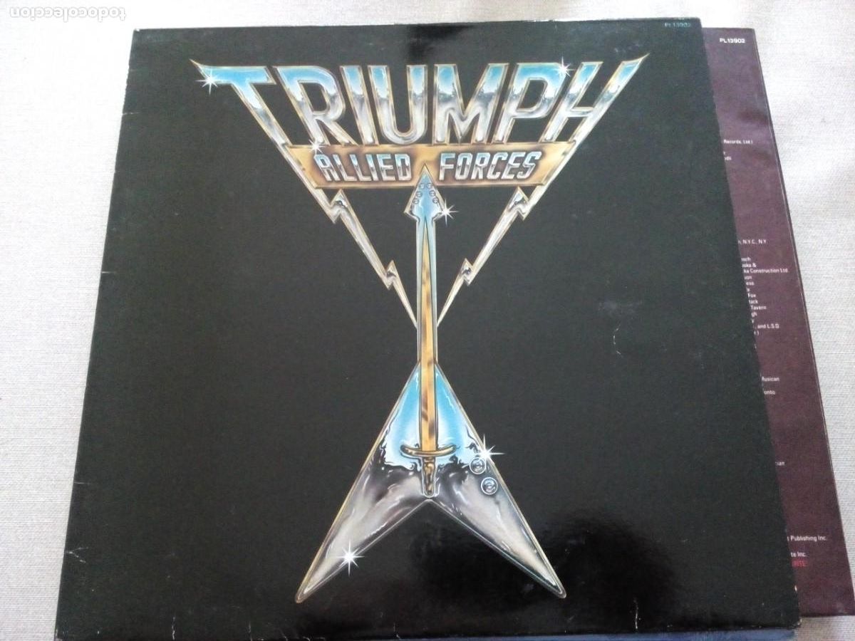 Discos de vinilo: Triumph Allied Forces LP CON INSERTO 1981 - Foto 1