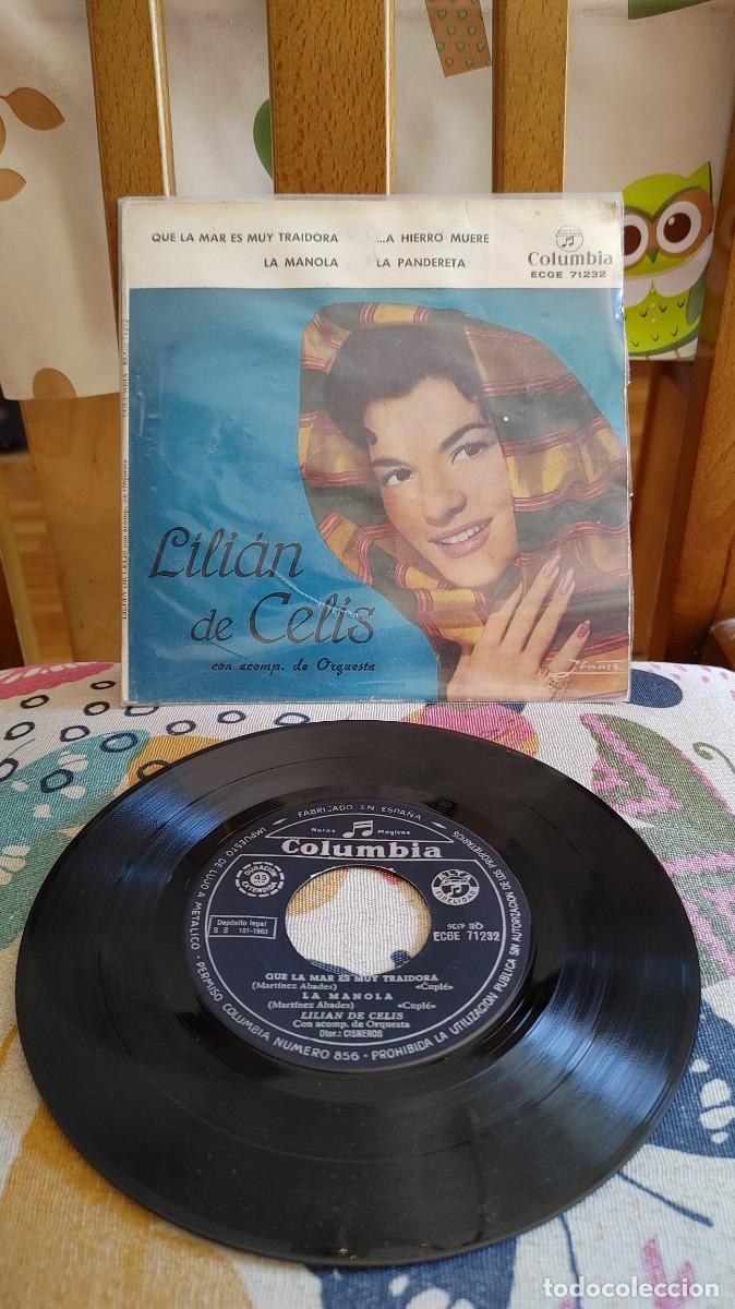 Discos de vinilo: LILIAN DE CELIS-EP QUE LA MAR ES MUY TRAIDORA +3 - Foto 1