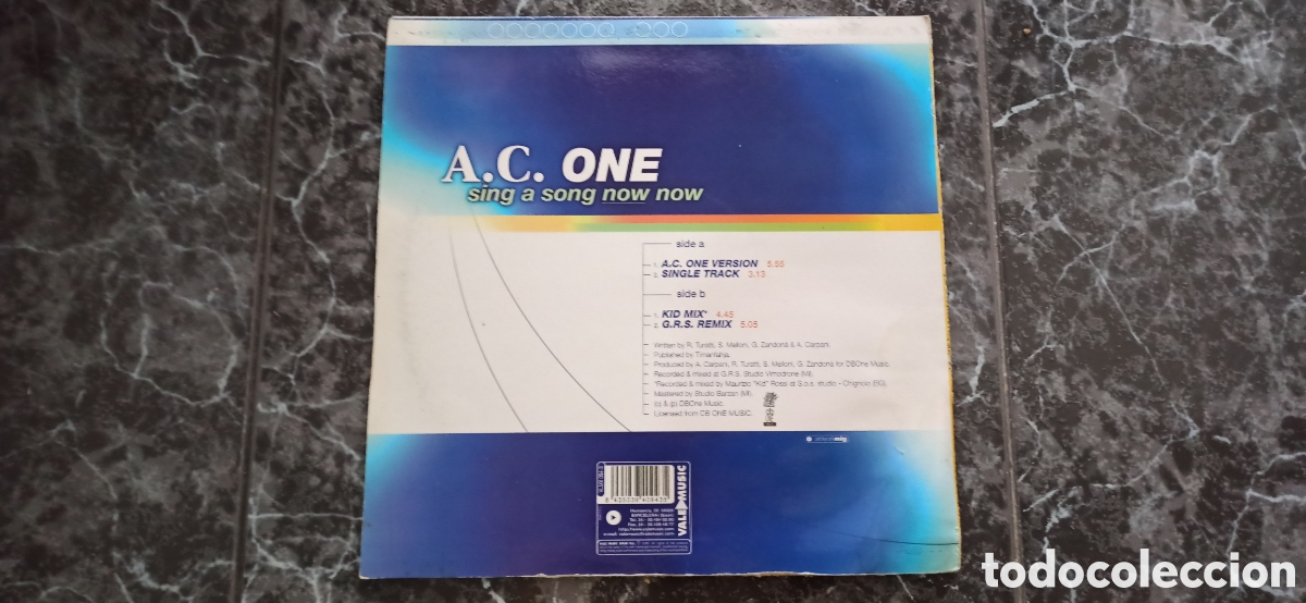 Discos de vinilo: A. C. One - Sing ASong Now Now - Foto 2