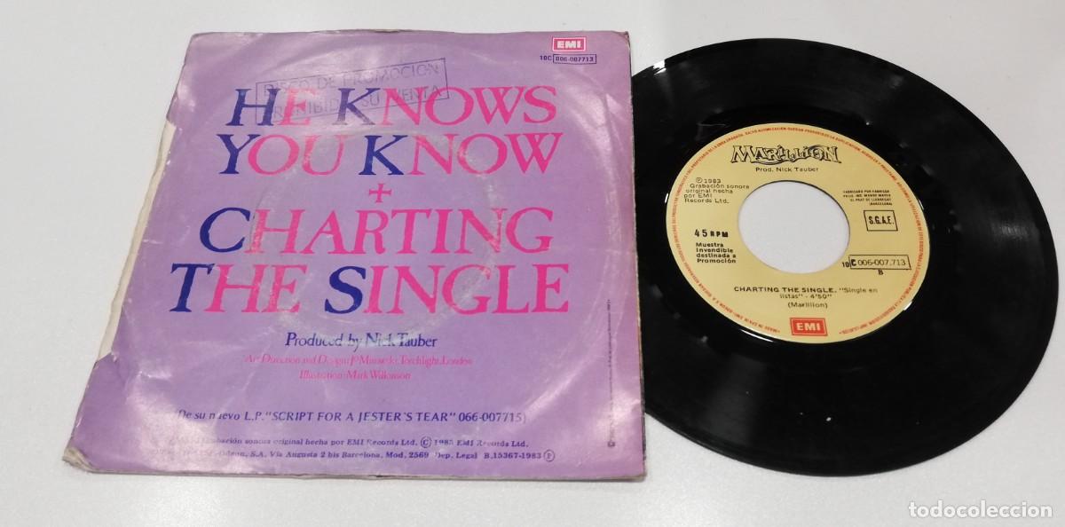Discos de vinilo: SCO94-Marillion - He Knows, You Know (7&rdquo;, Single) - Foto 2