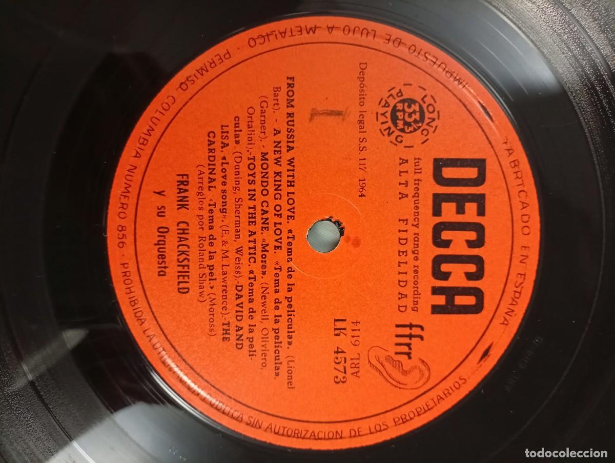 Discos de vinilo: LP FRANK CHACKSFIELD Y SU ORQUESTA. SIN CARPETA. - Foto 2