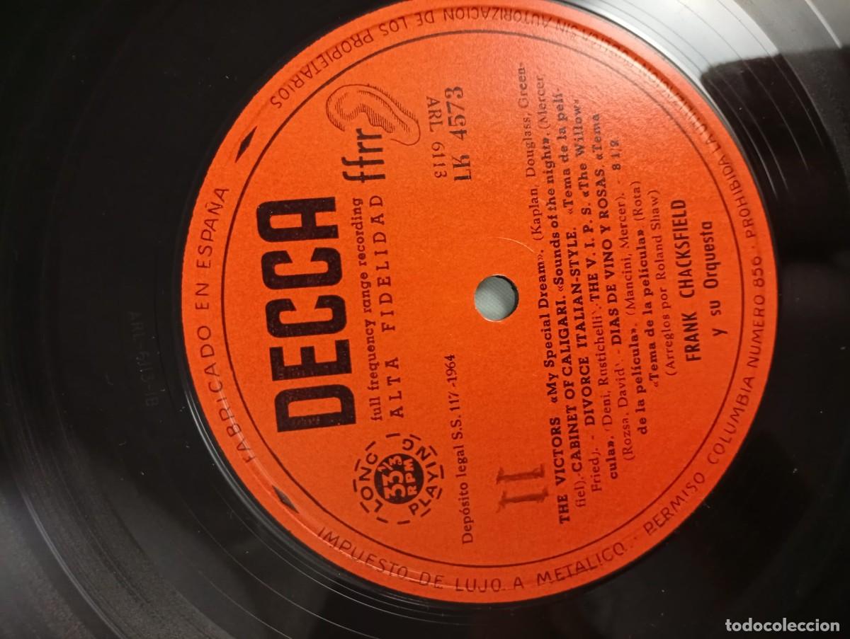Discos de vinilo: LP FRANK CHACKSFIELD Y SU ORQUESTA. SIN CARPETA. - Foto 3