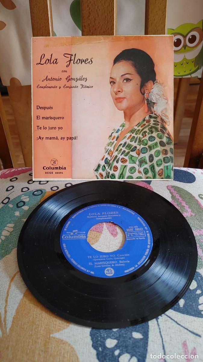 Discos de vinilo: LOLA FLORES-EP DESPUES +3 - Foto 1