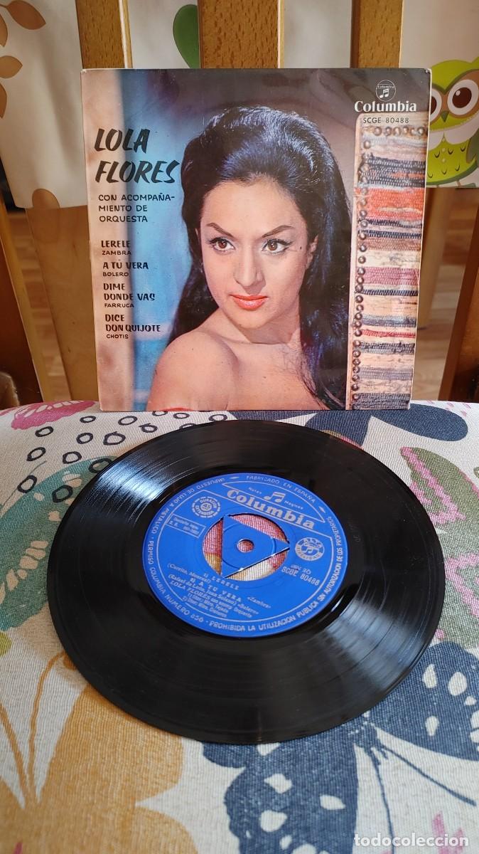 Discos de vinilo: LOLA FLORES-EP LERELE +3 - Foto 1