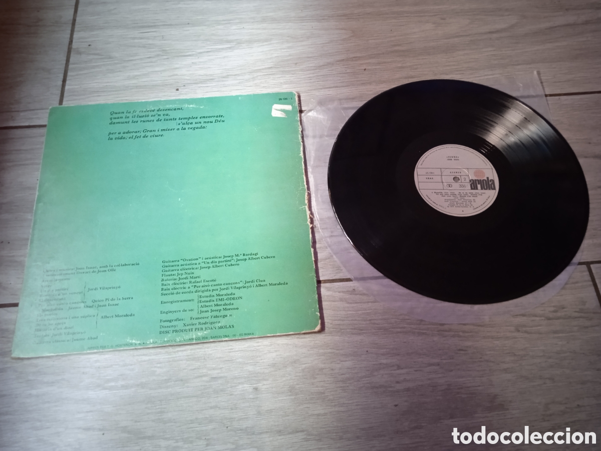 Discos de vinilo: JOAN ISAAC - A VIURE - SPAIN - ARIOLA - GATEFOLD - L - - Foto 3