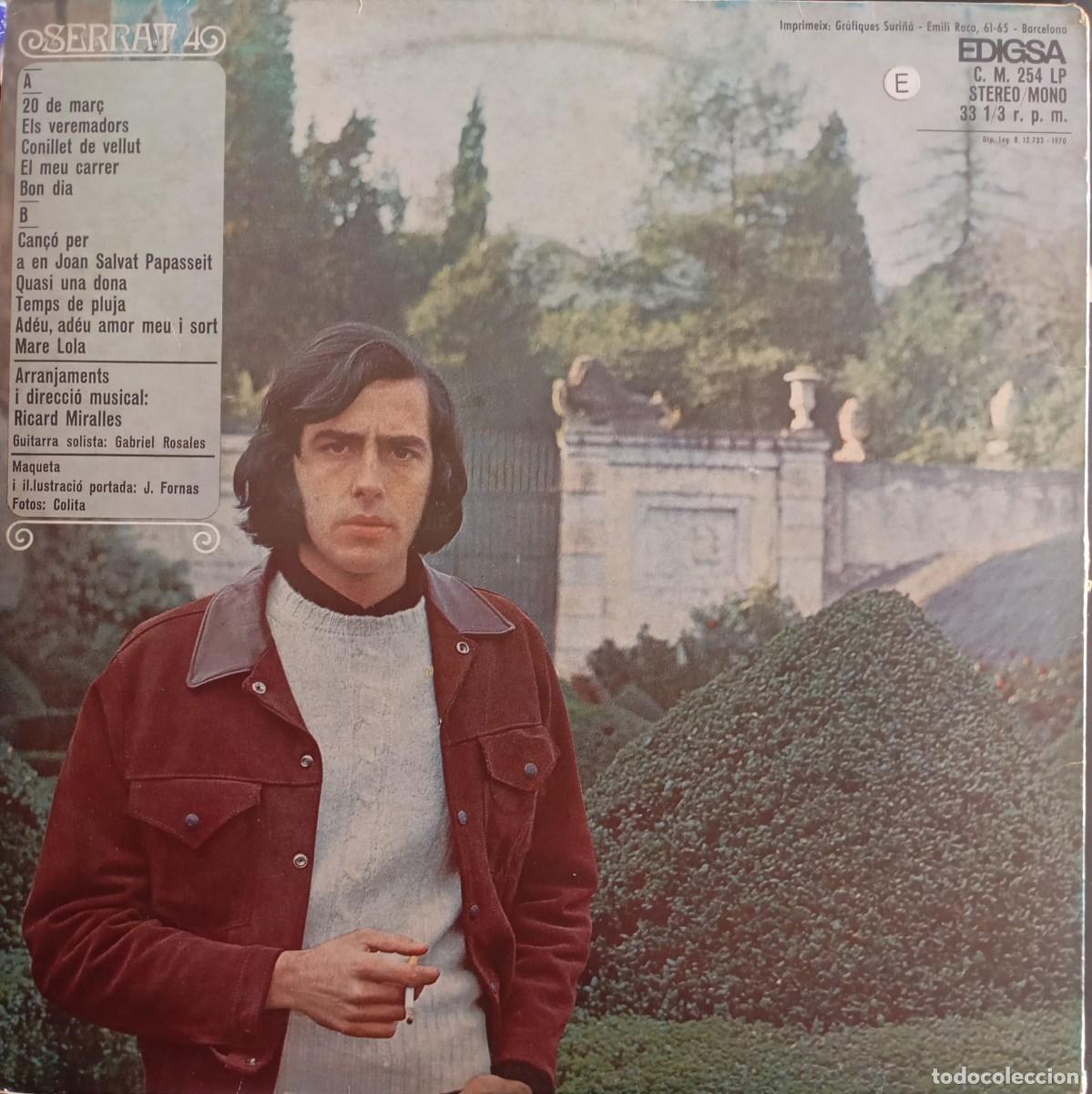 Discos de vinilo: SERRAT / 4 - JOAN MANUEL SERRAR (LP, VINILO) - Foto 2