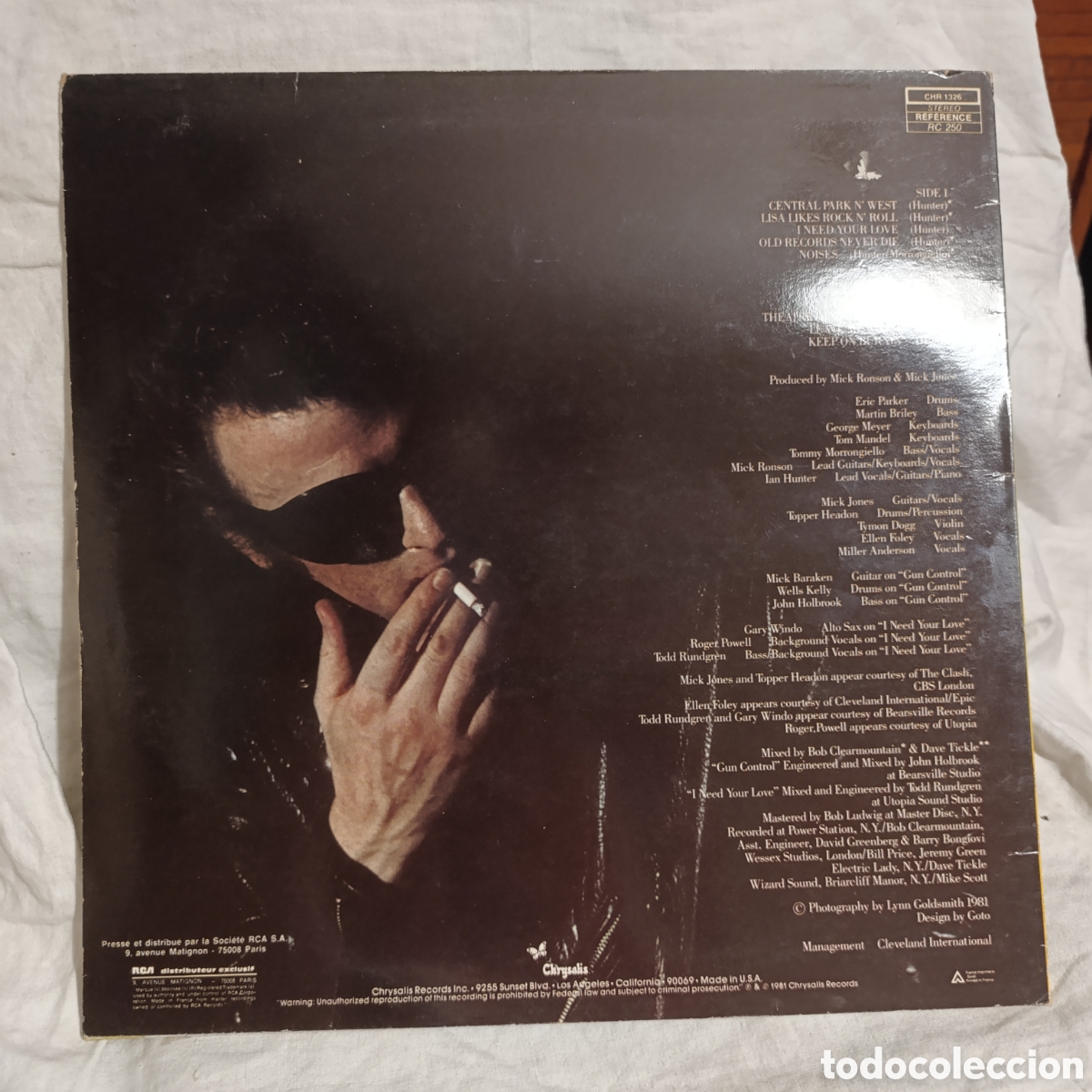 Discos de vinilo: LP SHORT BACK N&acute;SIDES de Ian Hunter - Foto 2