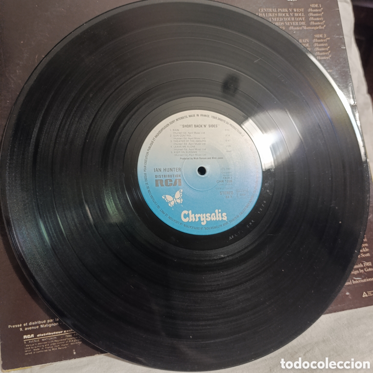 Discos de vinilo: LP SHORT BACK N&acute;SIDES de Ian Hunter - Foto 3